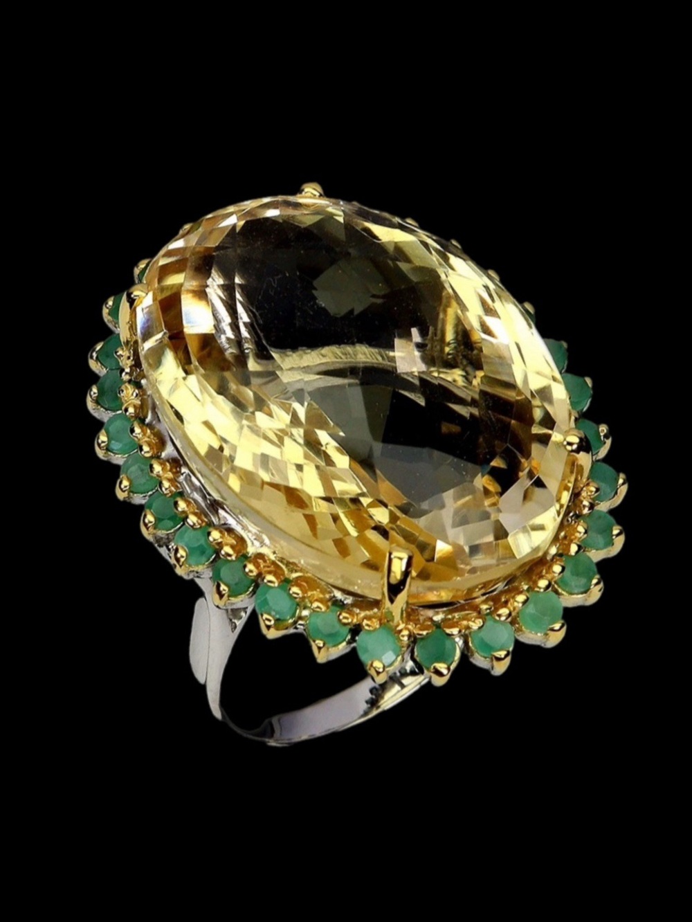 HOLD VICTORIA BUNDLE OF 2 650 Massive, Genuine  47ct Citrine & Genuine Emetald